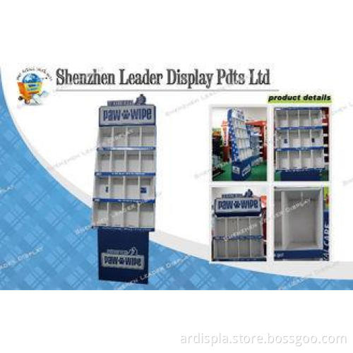 Cardboard Pop Cardboard Floor Display Stands For Supermarke